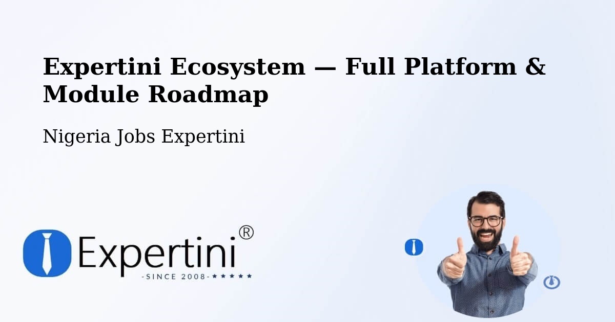 Expertini Ecosystem — Full Platform & Module Roadmap – Maru