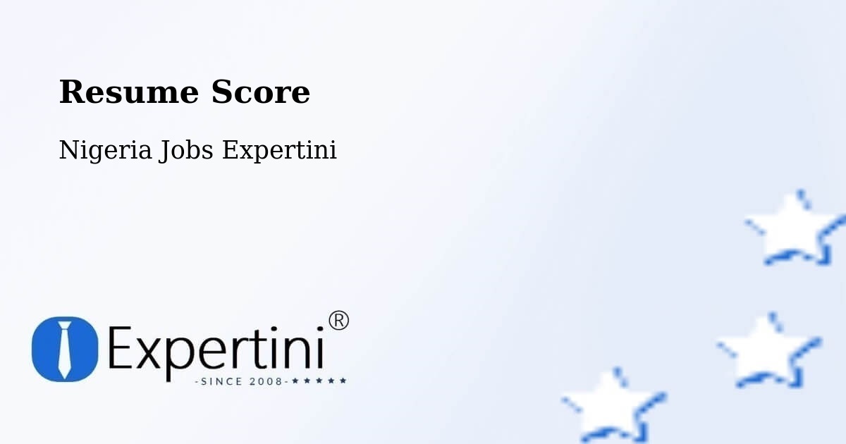 Resume Score & Job Description Match Tool – Maru - Nigeria Jobs Expertini